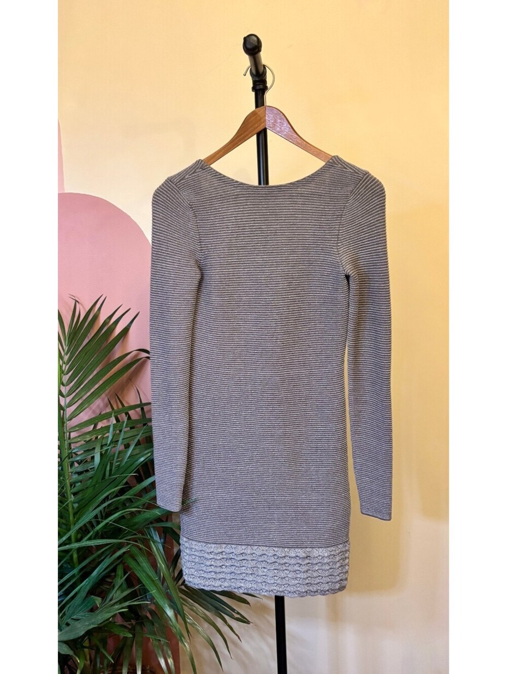Moda International Dress Bodycon Wiggle Sparkle Low Cut Back Y2K Women's Size XS
